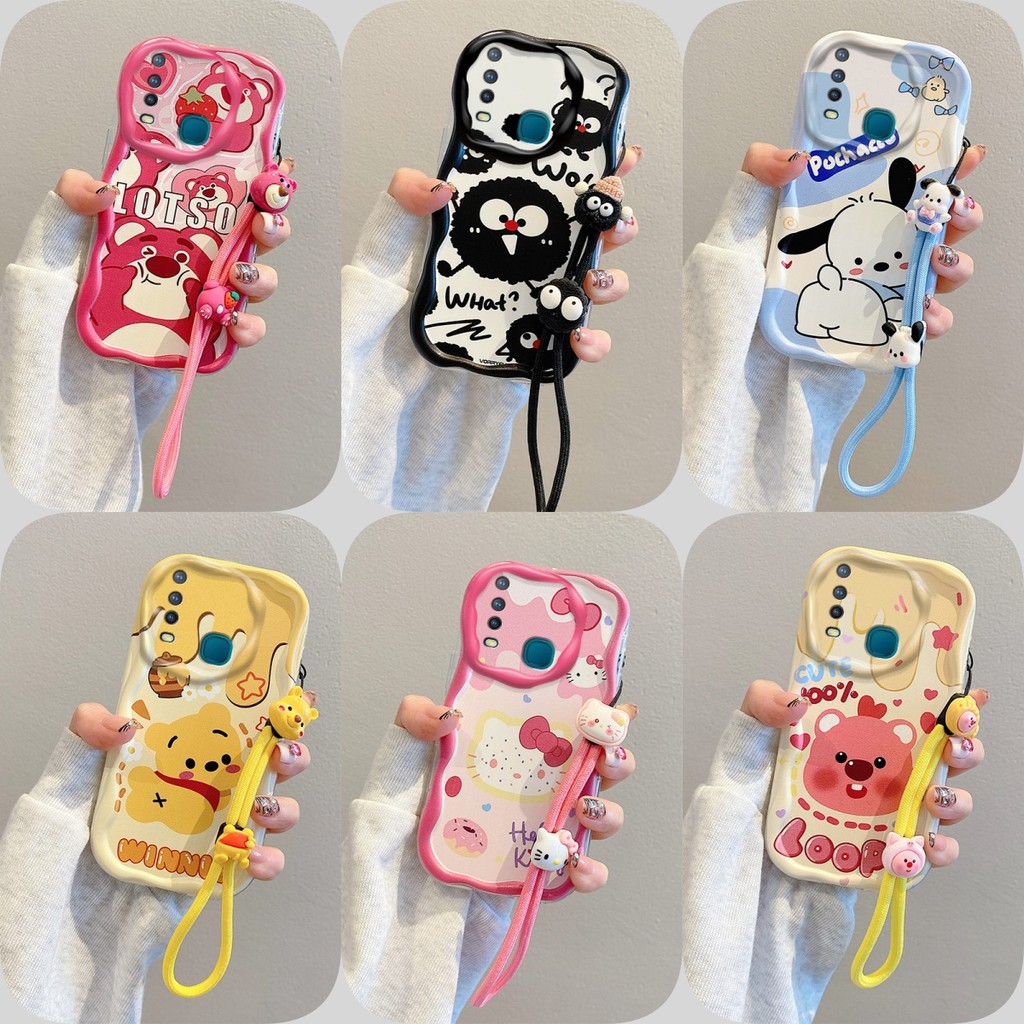 เคส VIVO Y11 Y12 Y15 Y17 Y19 สไตล์อนิเมะป้องกันการตก เคสซิลิโคนอ่อนนุ่ม TYMR2