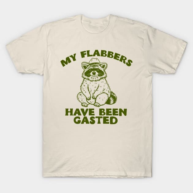 เสื้อยืด Vintage My Flabbers Have Been Gasted - Raccoon Cowboy Shirt, Trash Panda T Shirt, Cowboy