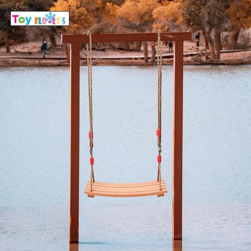 [ฟลอริชโรลี5] ชิงช้าไม้ตกแต่งบ้านเฉพาะโค้งออกแบบแข็งแรงเด็กแกว่งเก้าอี้สําหรับในร่มเล่นหลังบ้านระเบียงห้องนั่งเล่น