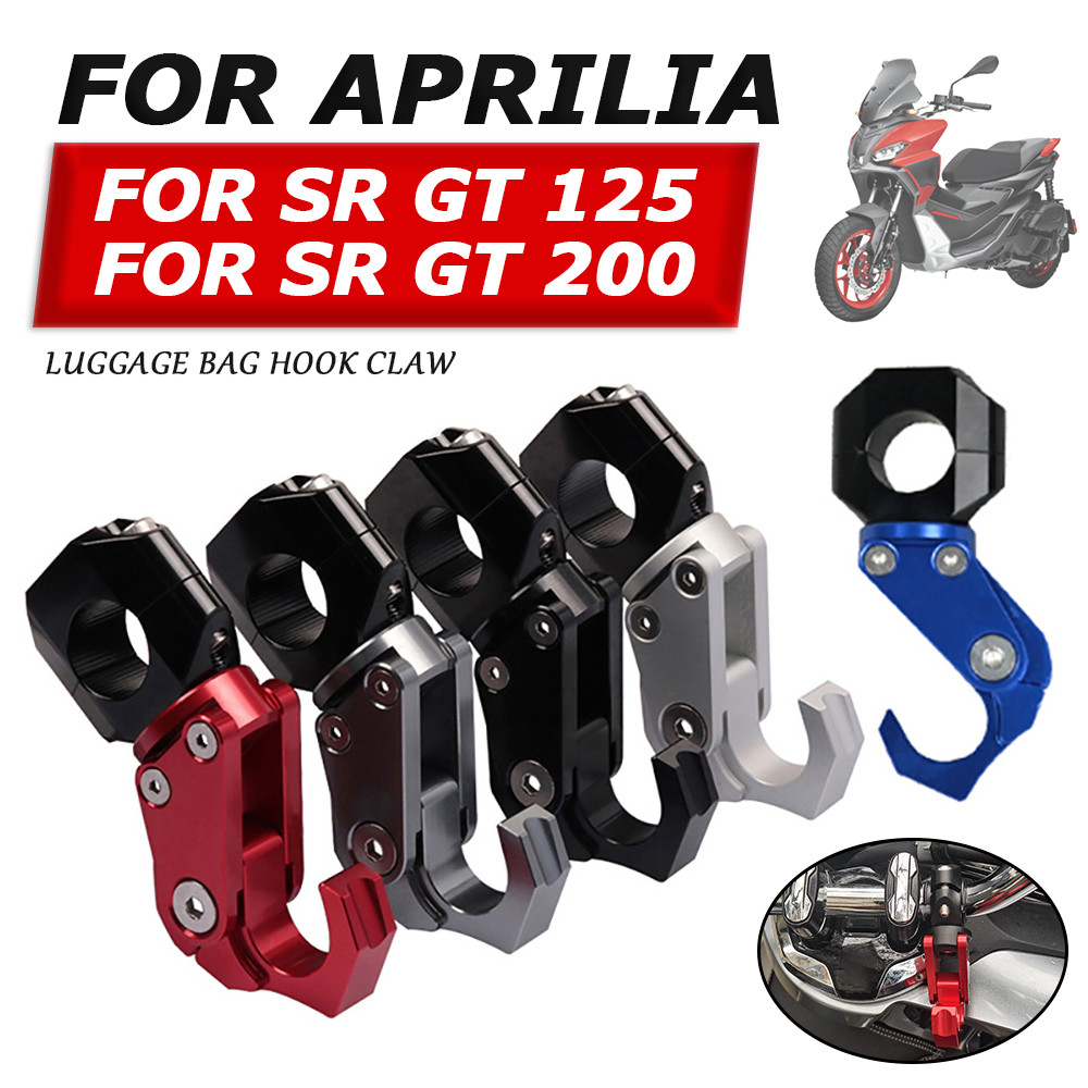 สําหรับ Aprilia SRGT200 SR GT 200 SR GT 125 SR200 GT อุปกรณ์เสริมรถจักรยานยนต์กระเป๋าเดินทาง Hook Claw แขวน Crotchet Grip ผู้ถือหมวกกันน็อค