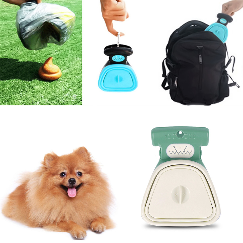 ใหม่สุนัขสัตว์เลี้ยง Travel พับ Pooper Scooper 1 ม้วน Decomposable กระเป๋า Poop Scoop Clean Pick Up Excreta ทําความสะอาด