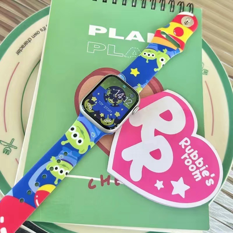 สายซิลิโคนสามตาเหมาะสำหรับ นำไปใช้ Apple Watch iwatch10/9 รูปที่ 3