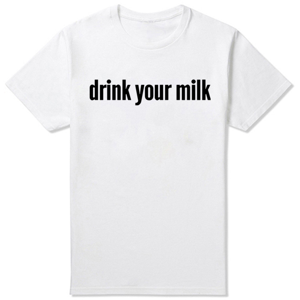 Fellow Travellers ดื่มนมของคุณ Same เสื้อยืดแขนสั้นและผ้าฝ้ายสําหรับผู้หญิง