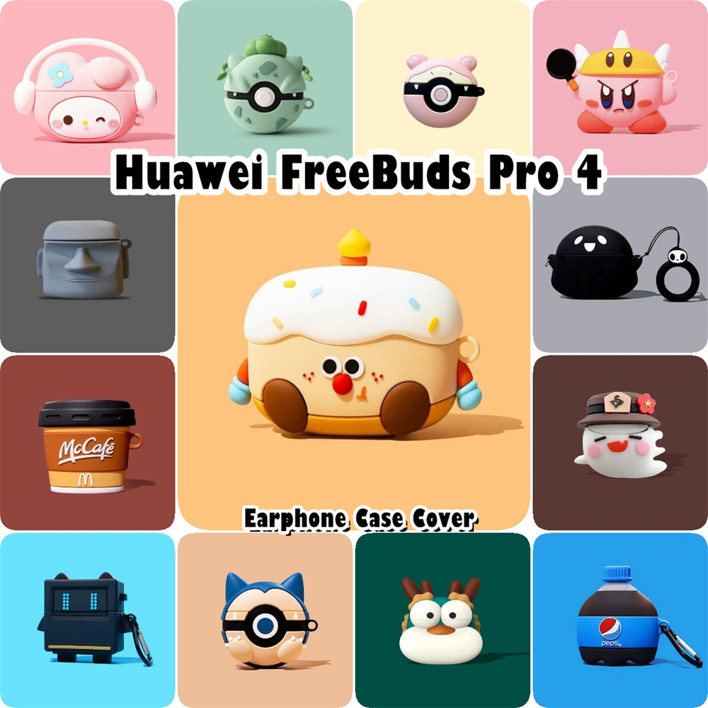 ส่วนลดสําหรับ Huawei FreeBuds Pro 4 Case Casing Soft Silicone Creative Cartoon Headphone Case NO.2