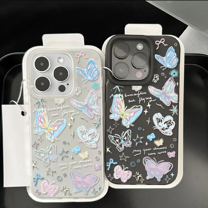POPPA เคสโทรศัพท์ เคสไอโฟน แบบนิ่ม สำหรับรุ่น 15 14 13 13PRO 13PROMAX 12 Pro Max 11 8plus 7plus 7 XR X XS Max SE 11Pro