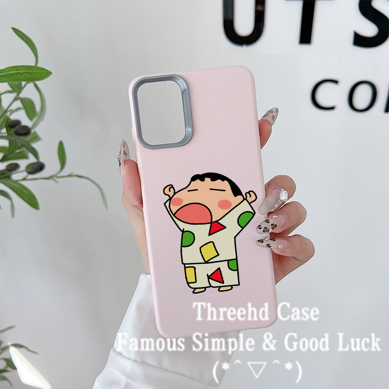 SAMSUNG สําหรับsamsung S21 S22 S23 S24 Plus Ultra S20FE S23FE S24FE A51 A31 A21s A20s A03 A16 A06 ชุดนอนเครยอนชินจังหนังโทรศัพท์กรณีกันกระแทกTPUนุ่มปกหลังchan