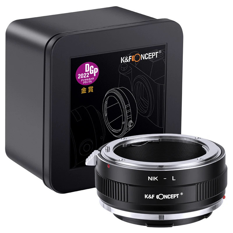 K&F Concept Lens Adapter Nikon F AI AIS D to LSL For Leica TL TL2 CL SL SL2 Panasonic S1 S1R S1H S5 