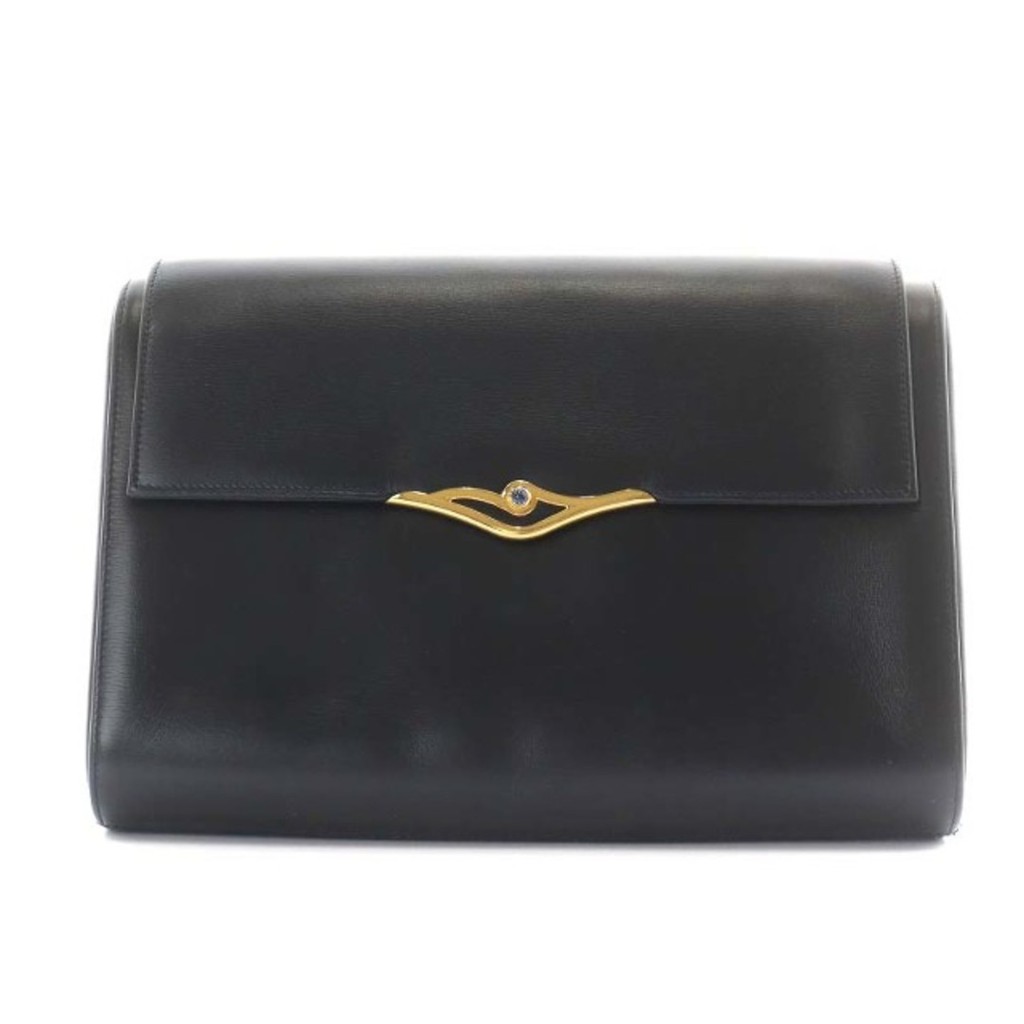 Cartier Clutch Bag black Direct from Japan Secondhand