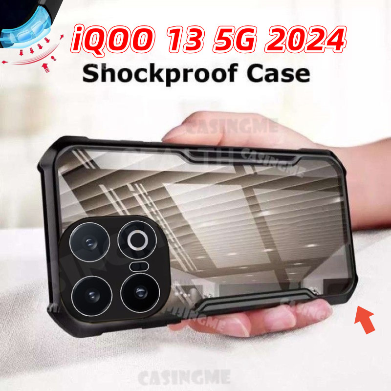 Iqoo 13 5G 2024 ถุงลมนิรภัยล้างเคสโทรศัพท์สําหรับ iQOO 13 iQOO13 13iQOO 4G 5G 2024 ซิลิโคนใสเคสโทรศัพท์อะคริลิคกันกระแทกกันชน Soft TPU ฝาหลัง