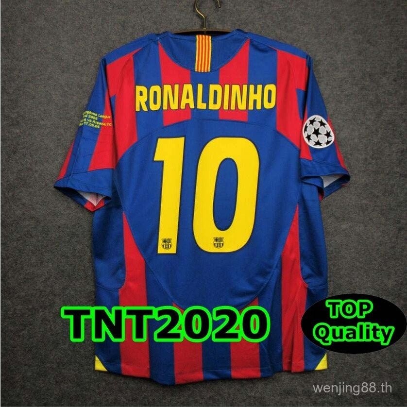 [Retro] 2005-2006 Barcelona Home เสื้อฟุตบอลคุณภาพสูง UCL JERSEY