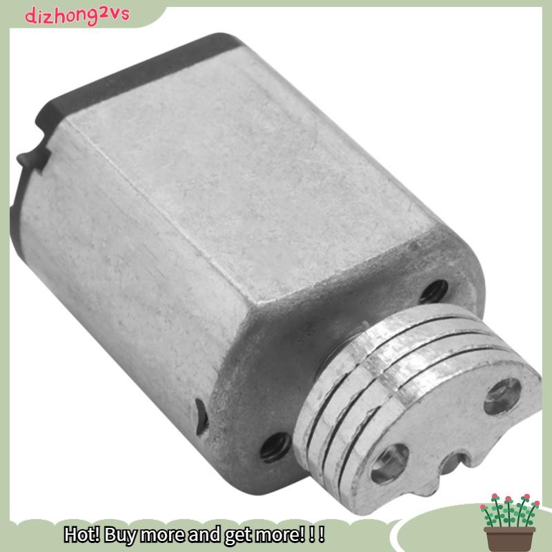 [dizhong2vs]DC1.5V-9V 0.08A 3200RPM ความเร็วเอาต์พุต Micro Vibrating Motor, 18x15x12mm สีเงิน