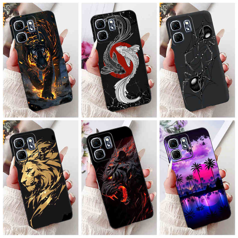 Infinix Smart 9 ใหม่แฟชั่น Dragon Spider สไตล์รูปแบบเคสโทรศัพท์ Smart9 X6532 เคสซิลิโคนสีดํานุ่ม