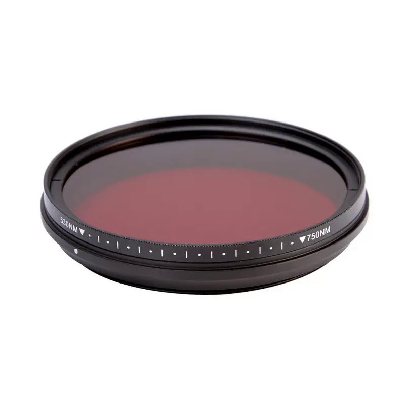 FOTGA Adjustable Infrared IR Filter Pass Infra-Red 530nm to 750nm 590nm 680nm 720nm