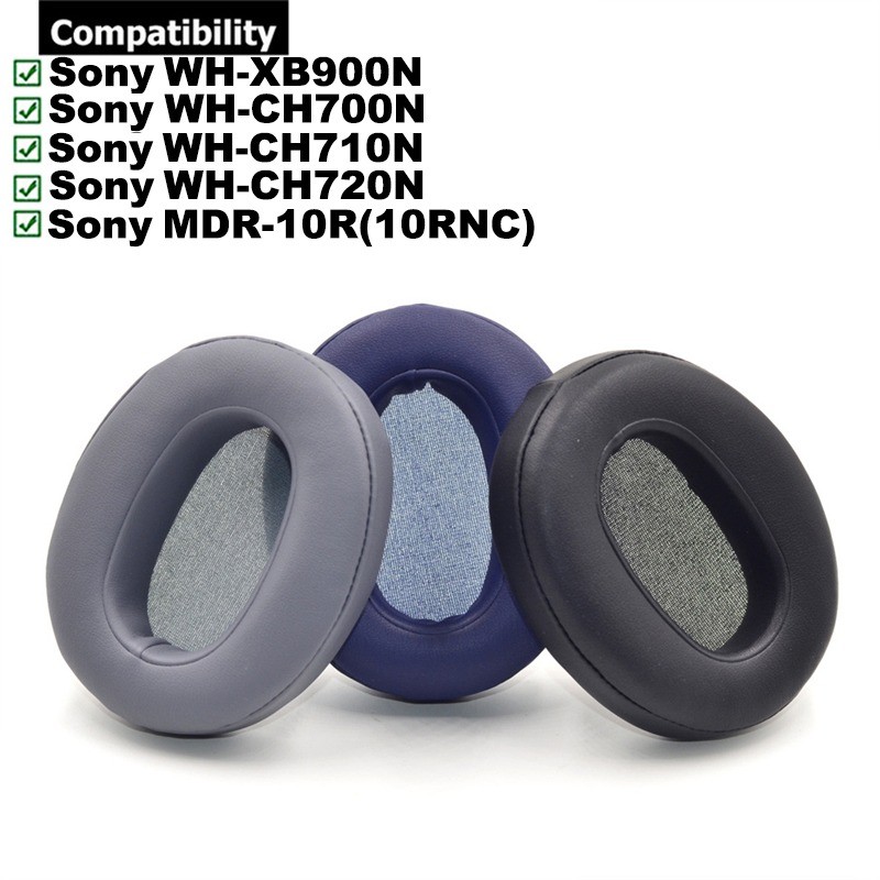 1 คู่แผ่นรองหูฟังเบาะสําหรับ Sony WH-XB900N WH-CH700N WH-CH710N WH-CH720N MDR-10R 10RNC 10RBT ชุดหูฟังแผ่นรองหูฟังหูฟัง Earmuffs