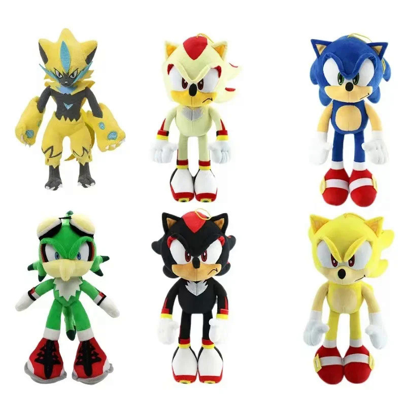 New Sonic the Hedgehog Cartoon Sonic the Hedgehog Super Mouse Shadow Super Sony Shadow Grab Plush Ga