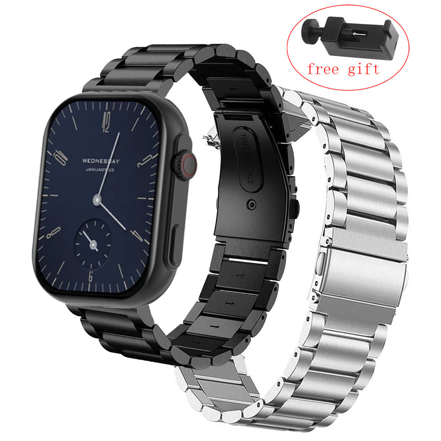 Colmi P20 P28 P30 Plus โลหะสแตนเลสสําหรับ COLMI P78 P81 P71 P20 สมาร์ทนาฬิกาสายรัดข้อมือสร้อยข้อมืออ