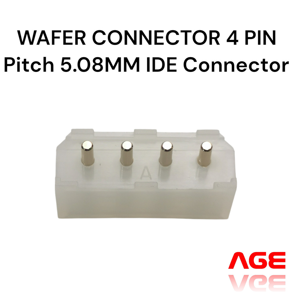 WAFER CONNECTOR 4 PIN, Pitch 5.08MM IDE Connector