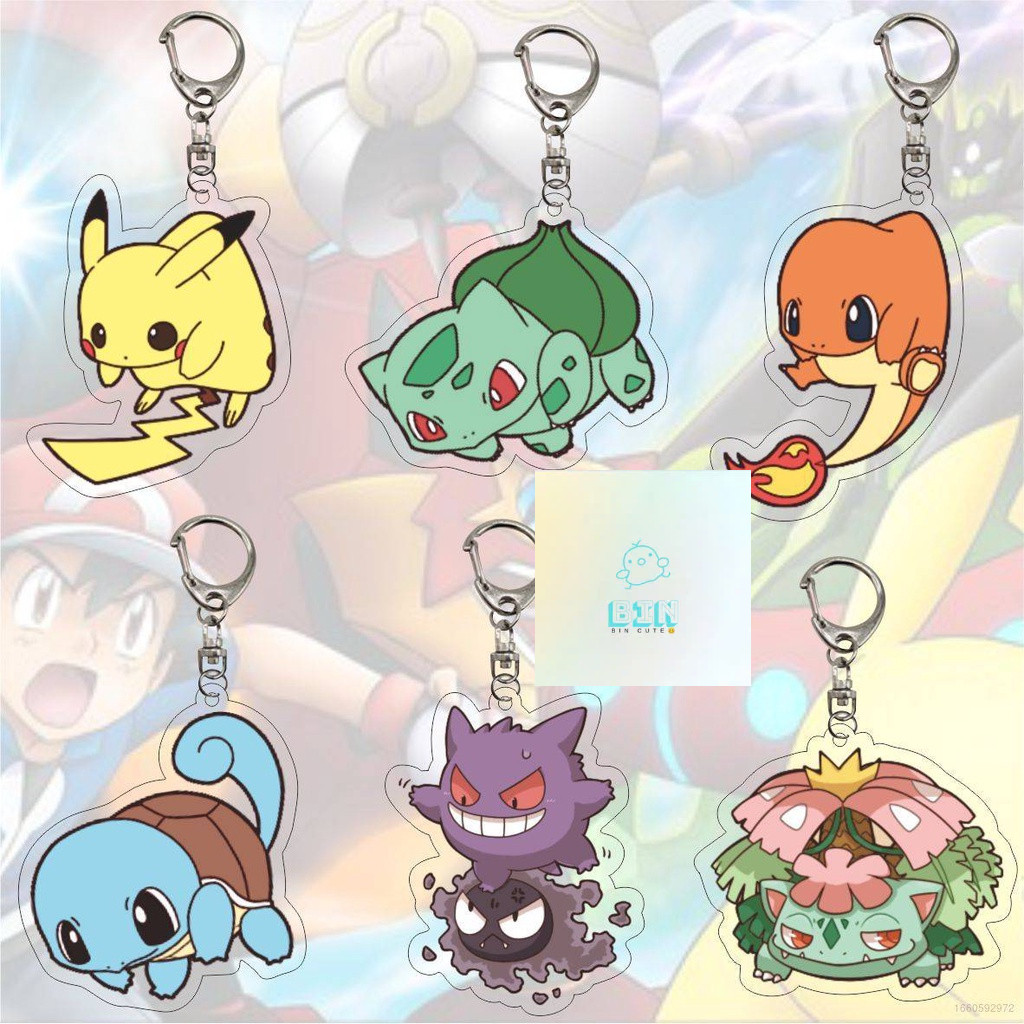 Pikachu Anime Ranking of Kings Fashion Acrylic Key Chain-Bin