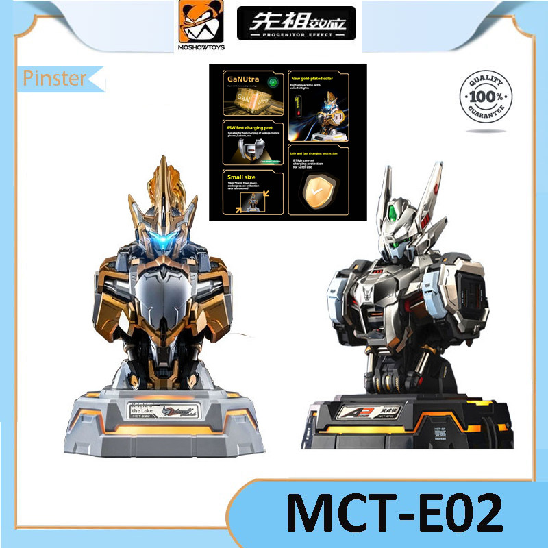 Moshow MCT-E02 Lake Knight Gilded Chest แท่นชาร์จ 65W Gallium Nitride ศูนย์ชาร์จเดสก์ท็อปเครื่องประดับ