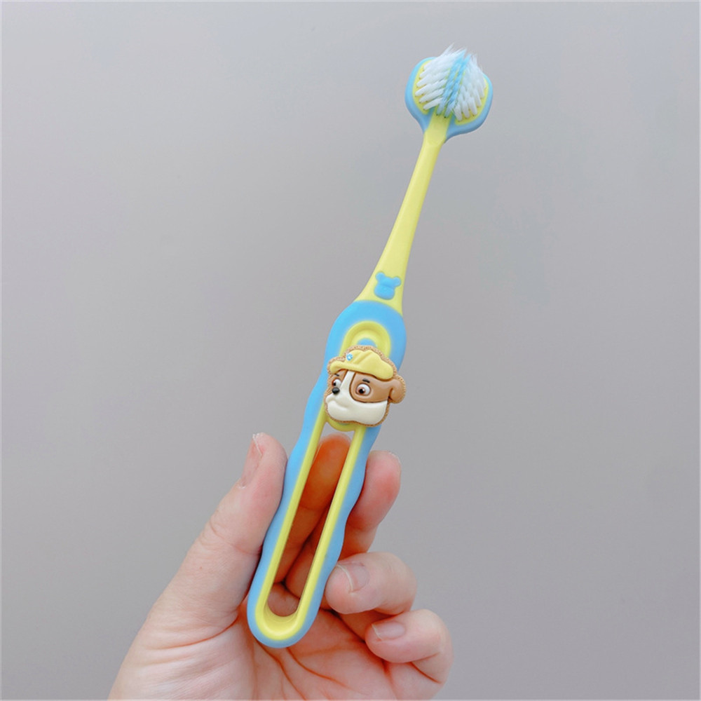 แปรงสีฟัน Paw Patrol สำหรับเด็ก 3 ด้าน 1/2/3 ชิ้น ขนแปรงนุ่ม แปรงสีฟันสำหรับเด็ก แปรงสีฟันพกพา ดูแลเหงือกและฟันให้สมบูรณ์ จัดส่งรวดเร็ว - รูปที่ 6