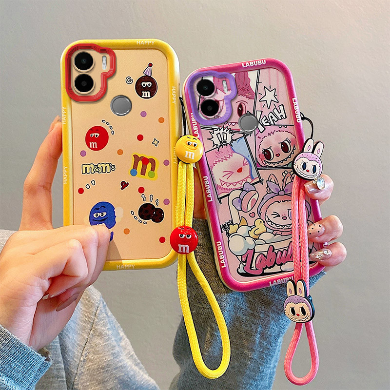 เคส Redmi A1+ เคส Redmi A2+ เคสเข้ากันได้กับเคสโทรศัพท์ Pop Mart การ์ตูนสุดเท่ Labubu Kuromi เคส TY-BJGSDK