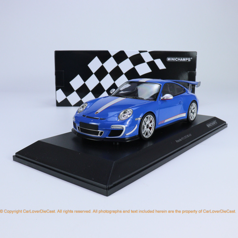 MINICHAMPS 1: 18 PORSCHE PORSCHE 911 GT3 RS Mini Cut Blue Car Model