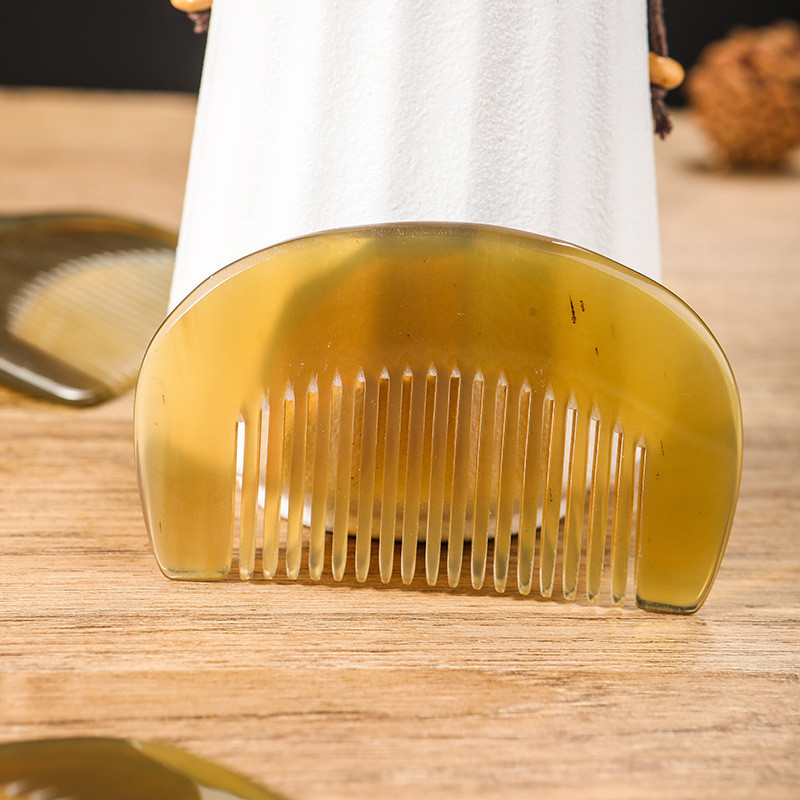 9ซม.ยาวกระเป๋าฮอร์นหวีปรับฟันดูแลทําความสะอาดหนังศีรษะล้างแบบพกพานวดผมเรียบแบบพกพาบูติก - รูปที่ 2