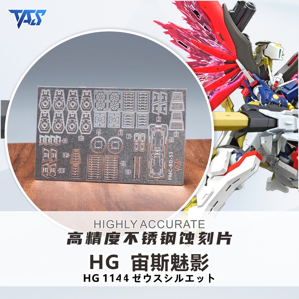 Tas HG 1/144 Destiny Spec 2 Zeus Silhouette SEED Etching Parts