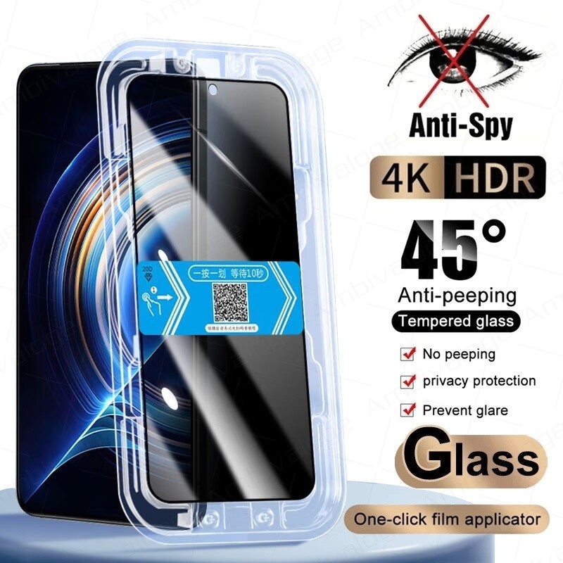 ฟิล์มกระจกกันมองด้านข้าง เต็มจอ สําหรับ Realme 5 6 7 8 9 10 5i 6i 7i 8i C33 C3 C11 C12 C15 C20 C21 C21Y C25 C25S C25Y C30 C51 C53 C55