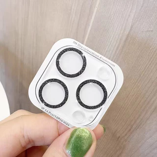กลิตเตอร์เพชรตัวป้องกันเลนส์กล้อง For iPhone 17 Pro Max 16 Pro 12 13 14 15 Pro Max 13 Mini 14 15 Plus เลนส์แหวนกระจก