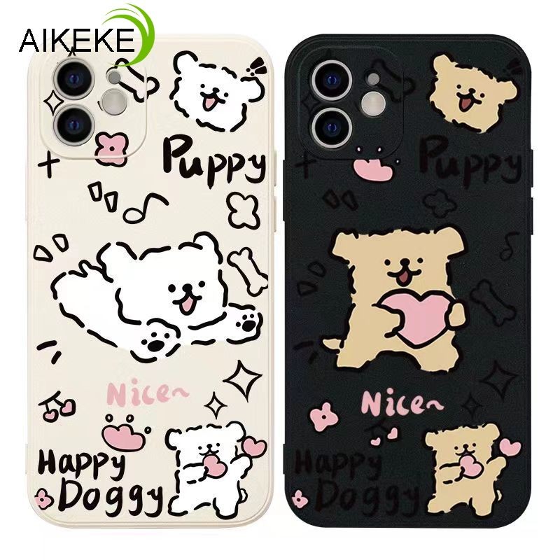 Happy Puppy คู่เคสโทรศัพท์สําหรับ Samsung Galaxy A33 M51 A03S A03 A02S A02 A23 A53 M52 M31 J7 J5 J3 