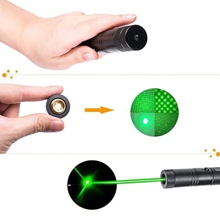 【มีแสง 2 สีให้เลือก】 เลเซอร์ แดง-เขียว (100 mW) เลเซอร์แรงสูงแสงเขียว Laser303G+ถ่านชาร์จ 2500mAh+เครื่องชาร์จ