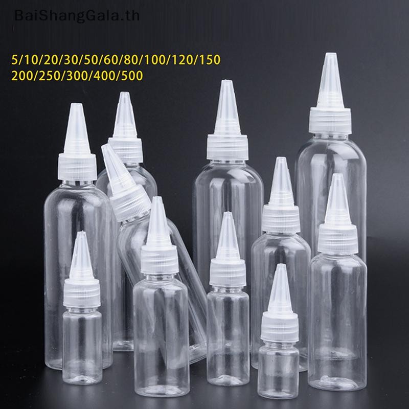 Bsg 10-200ml พลาสติกบีบ Dropper ขวดสกรูหมวกโปร่งใสตา Liquid หมึกน้ํามัน Dropper ขวดสี Pigment คอนเทนเนอร์ BSG