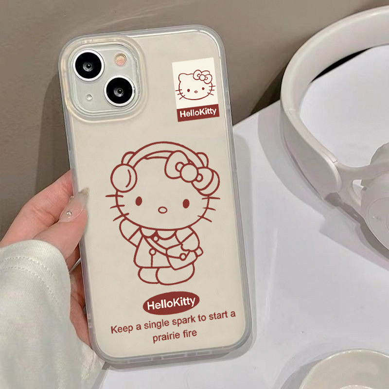 🔥ส่งจากไทย🔥 เคสไอโฟน11 แมวดำ เคสโทรศัพท์ โปร่งแสง For iPhone 11 12 13 14 15 16 Pro Max X XS 7 8 Plus XR 7P เคส กันกระแทก - รูปที่ 5