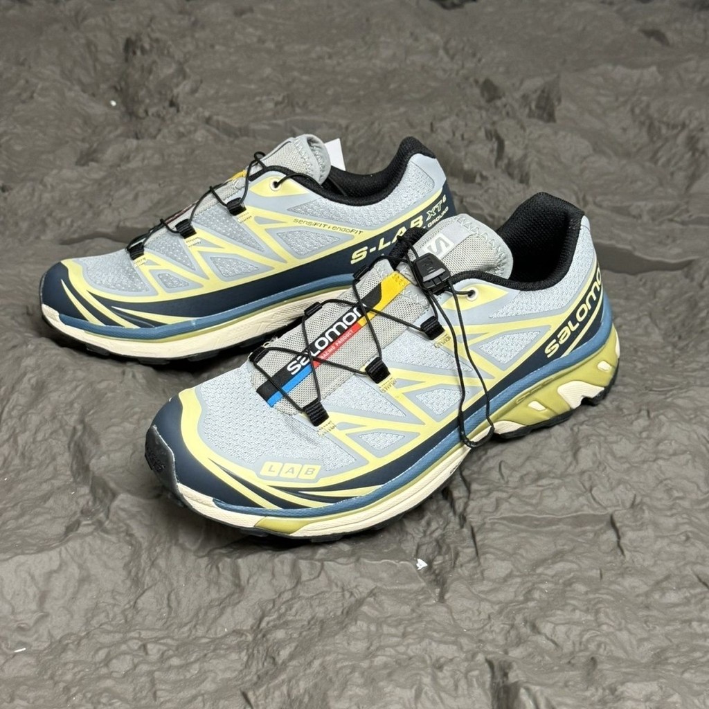 Salomon XT6 ฟังก์ชั่นกลางแจ้งกันลื่น Off-Road รองเท้ากีฬาลําลองระบายอากาศ