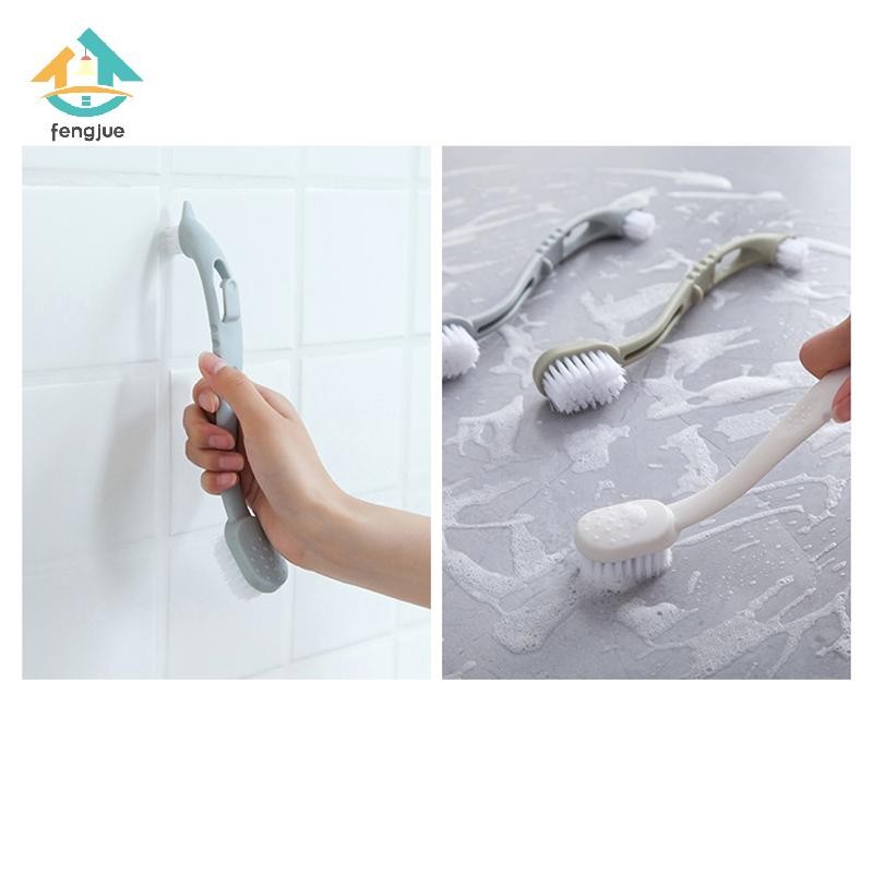 Fengjue Double-end รองเท้าแปรงทําความสะอาดรองเท้าผ้าใบรองเท้าสีขาวแปรงทําความสะอาดมัลติฟังก์ชั่แปรงทําความสะอาดในครัวเรือนเครื่องมือซักรีด TH