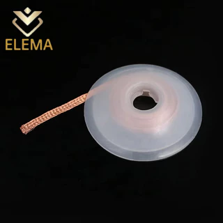 Desoldering Braid Solder Remover Wick Wire เชื่อมดีบุก Sucker สายตะกั่วสายไฟ Flux ซ่อมเครื่องมือ 1.5/2/2.5 มม./3 มม./3.5 มม.Length1.5M