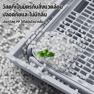 CODที่ดักทรายแมว ที่รองทรายแมว สามารถรวมเข้าด้วยกันได้ ถาดตะแกรงใช้ดักทรายที่ติดเท้าแมว 42*28.5*2cm