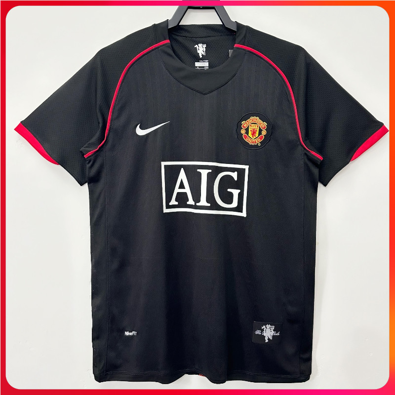 2007/08 Manchester United คุณภาพสูง ห่างออกไป ย้อนยุค เสื้อเจอร์ซีย์ เสื้อยืด