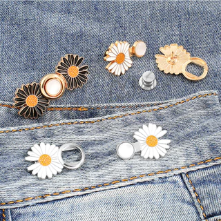 Yuki ตะขอร่นกางเกง หัวเข็มยึดปรับเอว ตะขอโลหะ ถอดได้ Fashion Pins