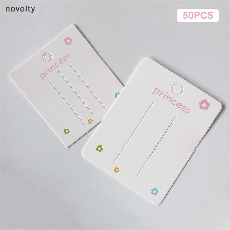 NLY 50 ชิ้นกระดาษเปล่าการ์ดอุปกรณ์เสริมผมเครื่องประดับการ์ดแฟชั่น Headwear การ์ดบรรจุภัณฑ์ N
