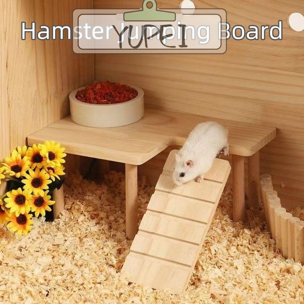 ยูเพย บันไดไม้ ,ติดตั้งง่ายหนูแฮมสเตอร์กระโดดคณะกรรมการ,บันได ทําเอง อุปกรณ์กรงของเล่นสนามเด็กเล่นที่ทนทานสําหรับสัตว์เลี้ยงขนาดเ