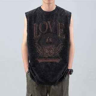 UT shop🕶️ เสื้อกล้าม แขนกุด oversize ผ้าฝ้าย100%💯 เสื้อแขนกุด"ROCKPLAND" เสื้อผ้าผช เหมาะกับใส่ออกกําลังกาย