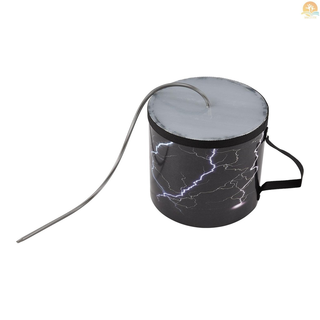 Fast Ship 6 นิ้วกลองฤดูใบไม้ผลิ Thunder Drum Sound Effect Instrument ไม้น้ําหนักเบาแบบพกพา Thunder Tube Sound Maker Thunder Sound จําลองสําหรับขนาดใหญ่ Gatherings กิจกรรมกีฬา C