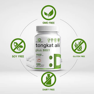 Tongkat Ali Extract Capsules - เพิ่มพลังงาน ปรับปรุงประสิทธิภาพด้านกีฬา - 30/60/120 แคปซูล - ปราศจากกลูเตน