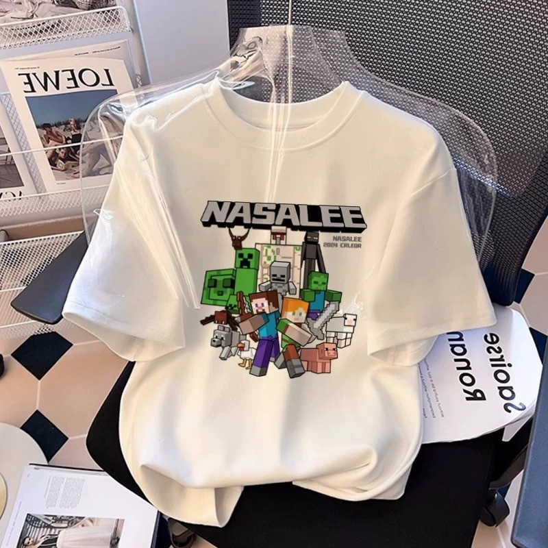 UT shop 🚀เสื้อยืด Oversize"NASALEE"เสื้้อ tshirt cotton100% คอกลม เสื้อยืดผ้าฝ้าย แฟชั่น สไตล์เกาหลี