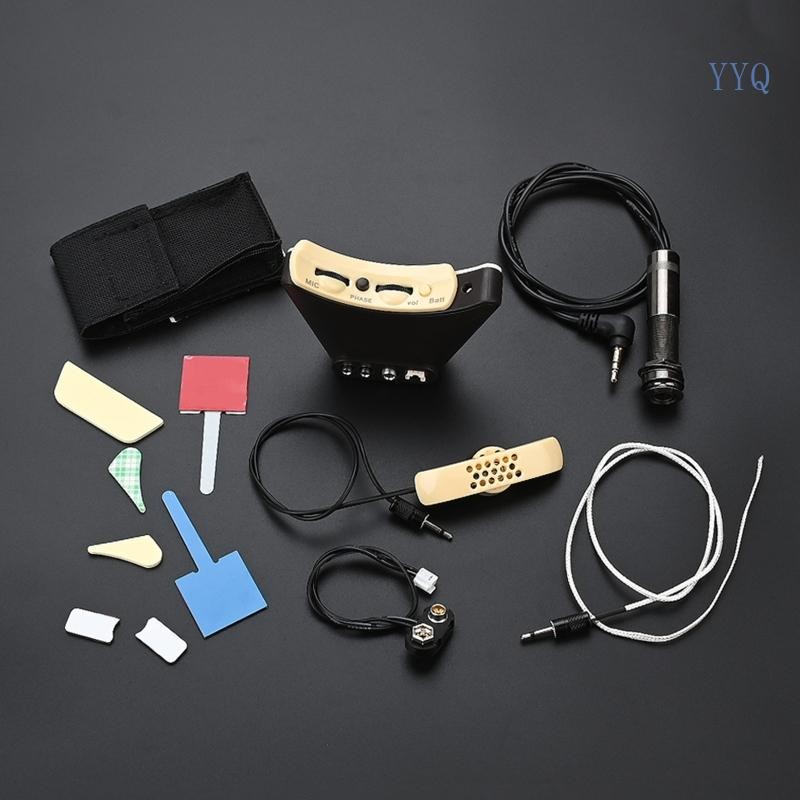 YYQ Acoustic Guitar Pickup Microphone Sound Hole Equalizers Piezo Pickup Replacement