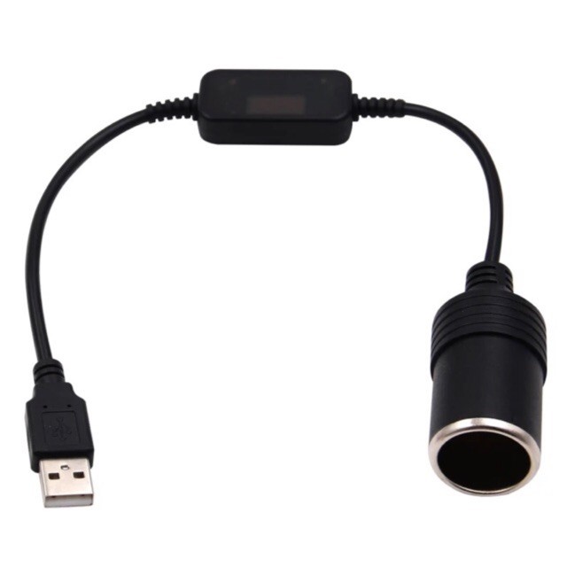 ส่งไว ประกัน1ปีเต็ม! เพิ่มความยาวไฟแช็กซ็อกเก็ต USB 5V To 12V Converter อะแดปเตอร์ WIRED Controller