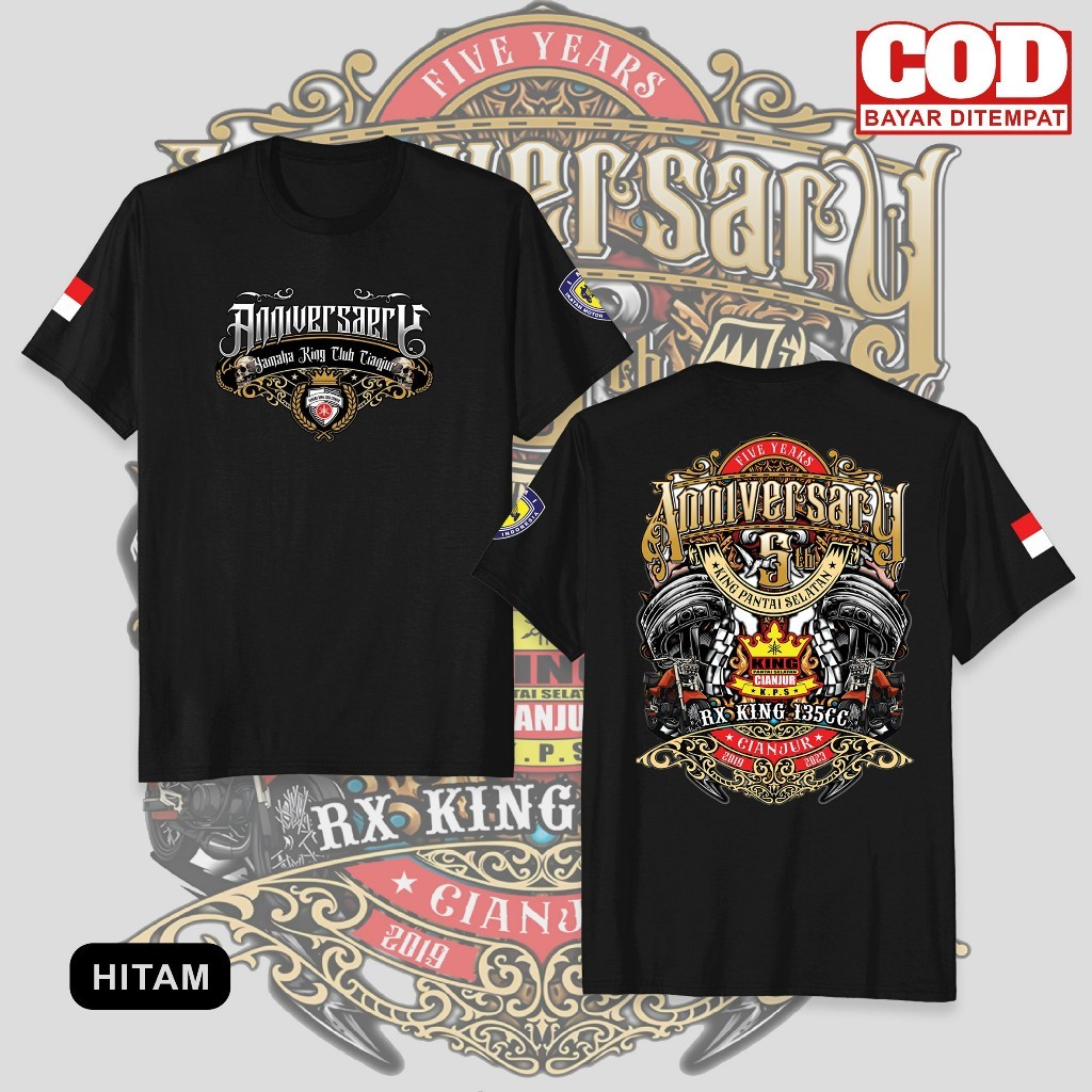 RX-King Jamnas Anniversary 4 T-Shirt - South Cianjur Rx-King T-Shirt - Men and Women - Cotton Combed