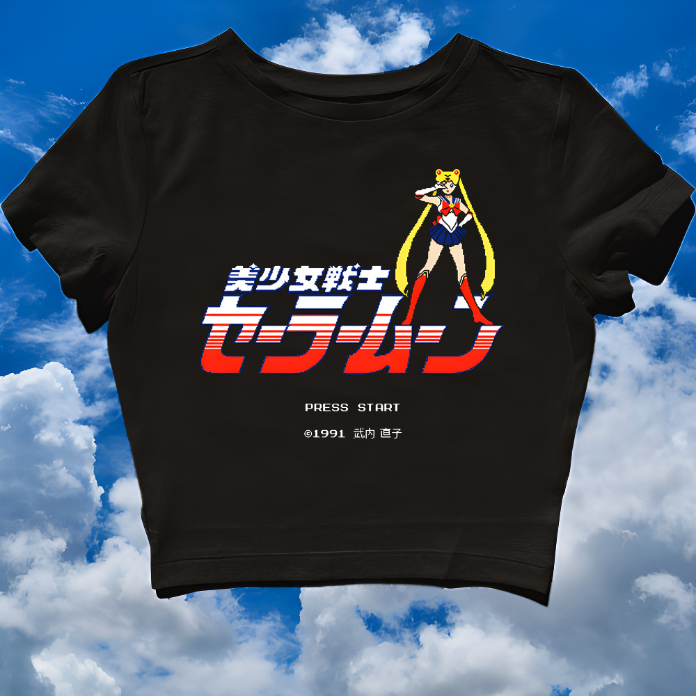MTWON CROP TOP SAILOR MOON 7 | ANIME OLD 90S | วิบู | เกรปฟรุต | เสื้อครอปสายฝอ | CROP TEE SLIM FIT 